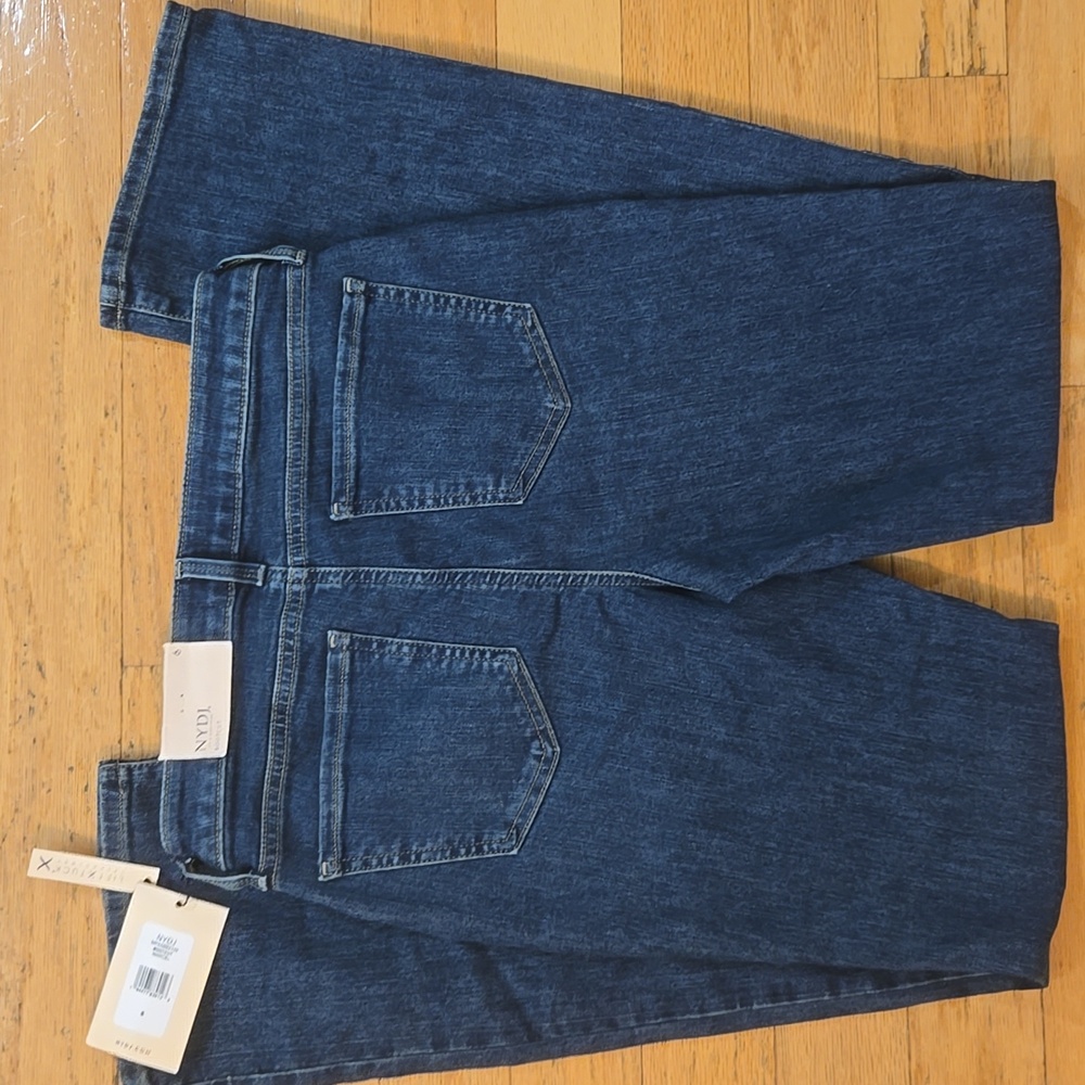 NYDJ Barbara Bootcut Blue Jeans Lift Tuck Stetch Medium Wash Sz 6 (28x32 1/2") - Picture 11 of 14